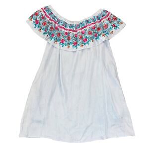 NWT Altar'd State Grey Ashton Embroidered Fiesta Dress - SIZE LARGE